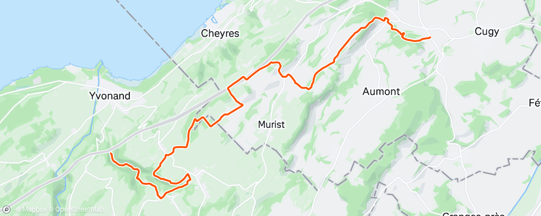 Map of the activity, Morning Trail Run