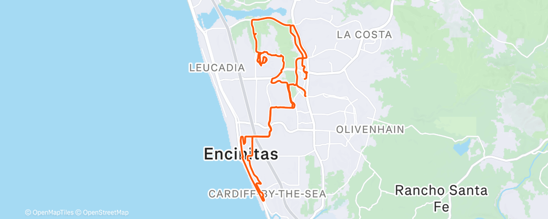 Map of the activity, Encinitas ranch.