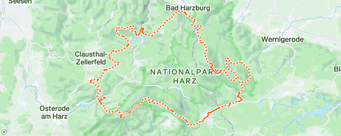 Map of the activity, Harz Über Gravel 2/3