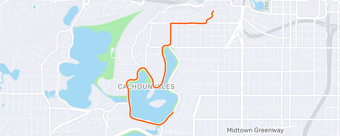 Map of the activity, Morning Walk