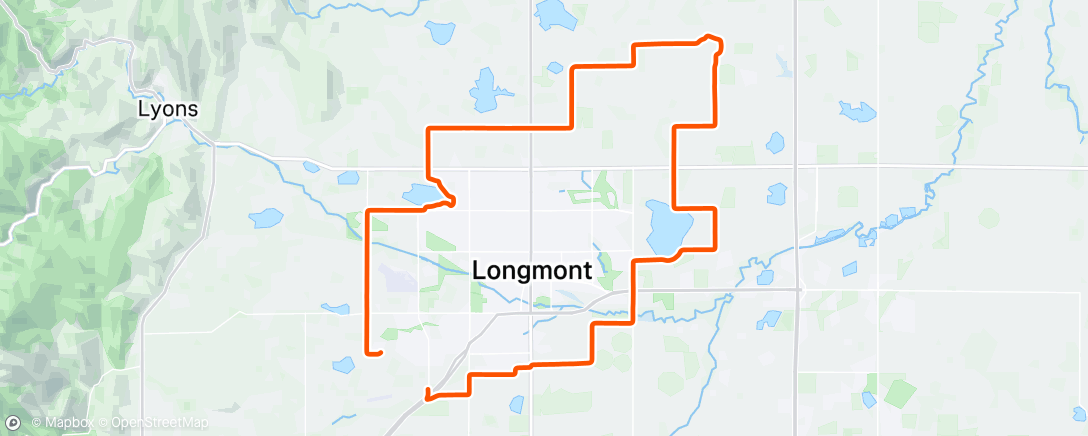 Mapa de la actividad (Lunch Gravel Ride)