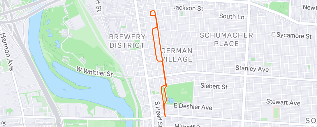 Map of the activity, Lunch Walk
