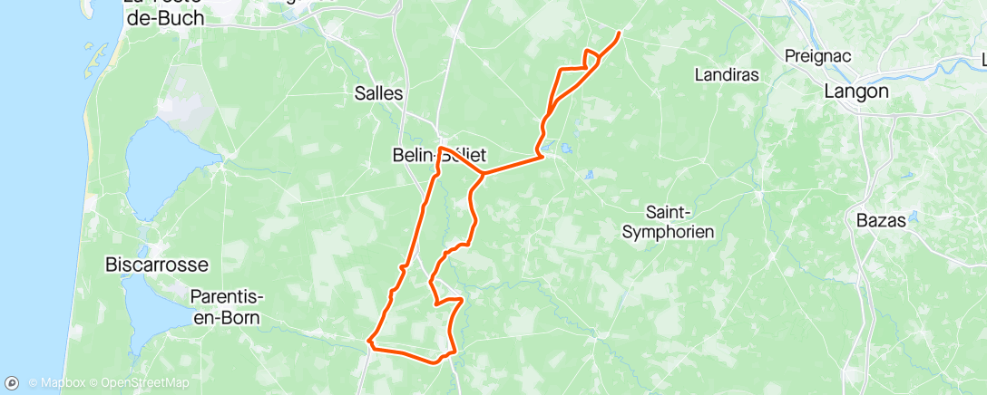 Map of the activity, Sortie velo avec val