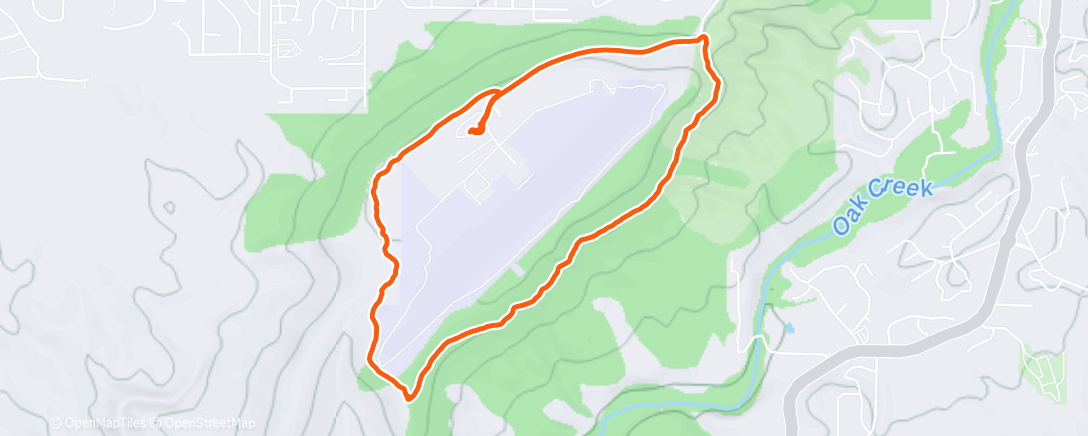 Map of the activity, Morning loop