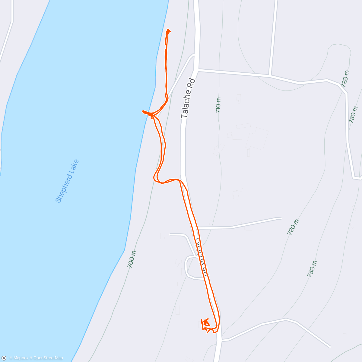 Map of the activity, Afternoon Walk to the lake w/ Duffy