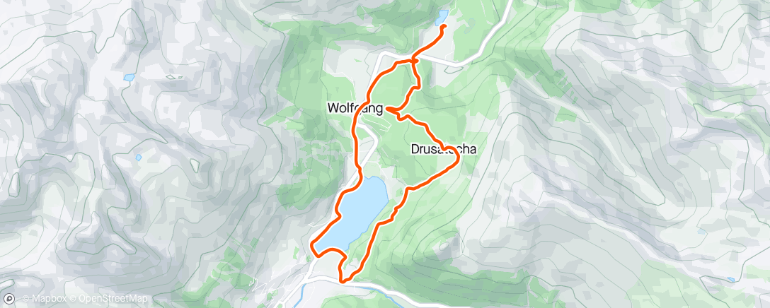 Map of the activity, Traillauf zur Mittagszeit