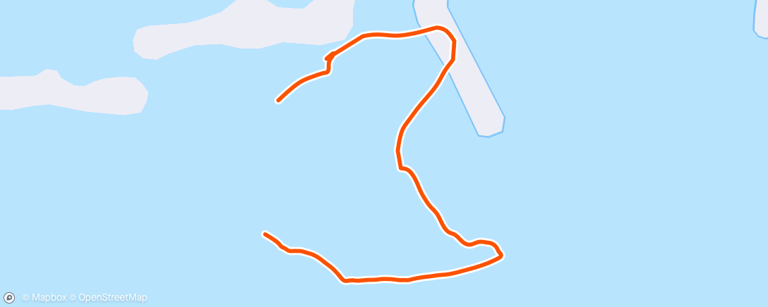 Map of the activity, Swim run nuoto.
