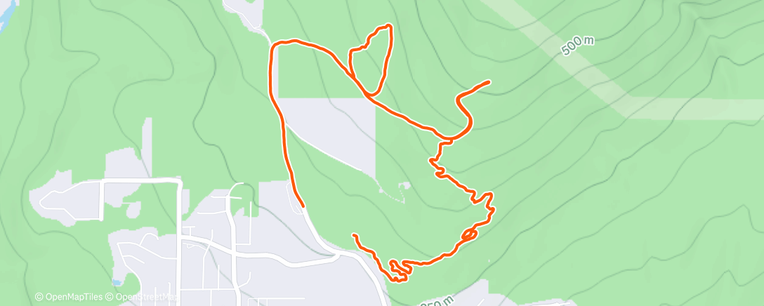 Map of the activity, High post ride w/Paige