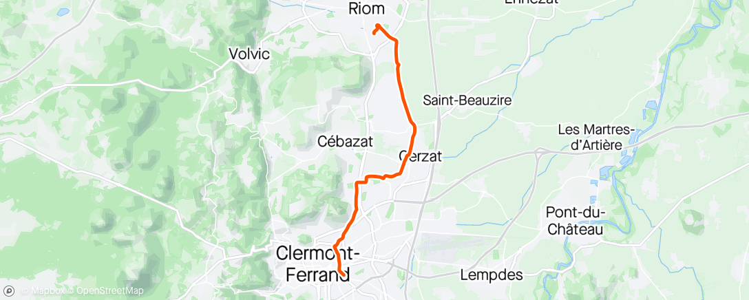 Map of the activity, Vélotaf du matin 😁