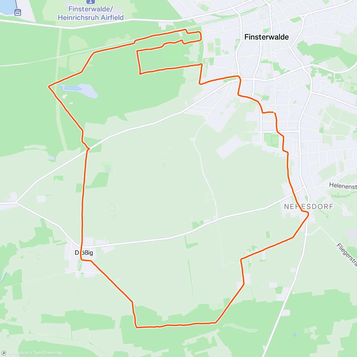 Map of the activity, Weihnachtslauf Fiwa