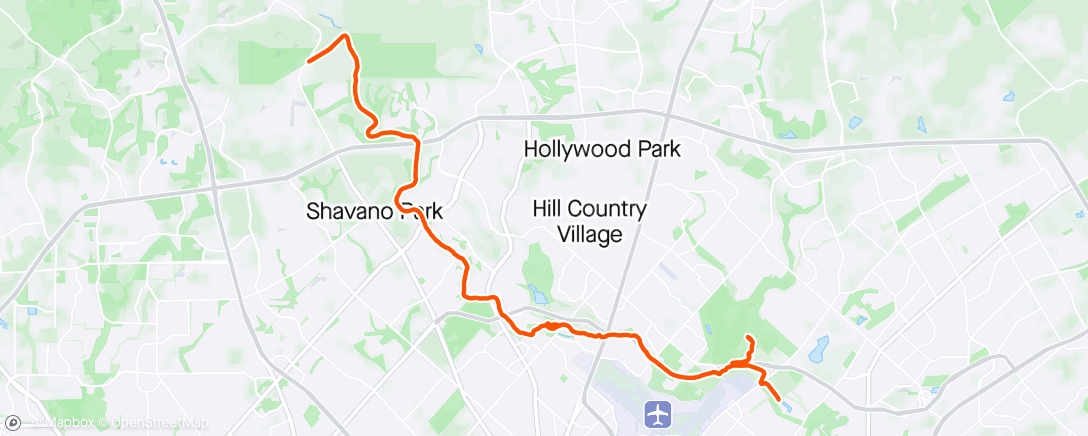 Карта физической активности (Afternoon Greenway Ride: Eisenhower-McAllister Parks)