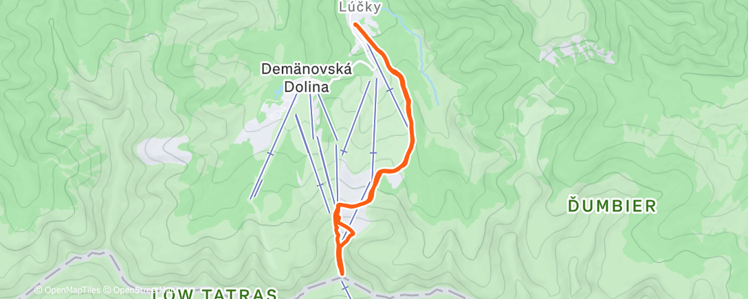 Map of the activity, Chopok, už to bol samý ľad aj na severe