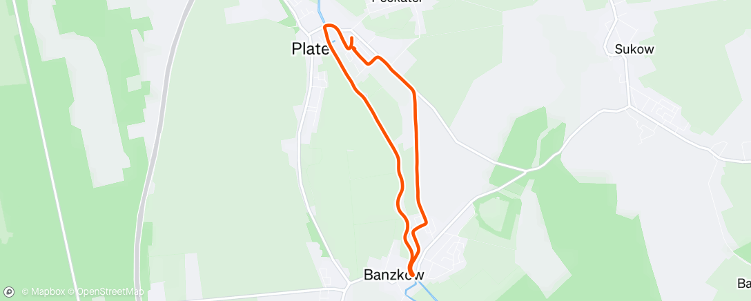 Map of the activity, Morning Run
