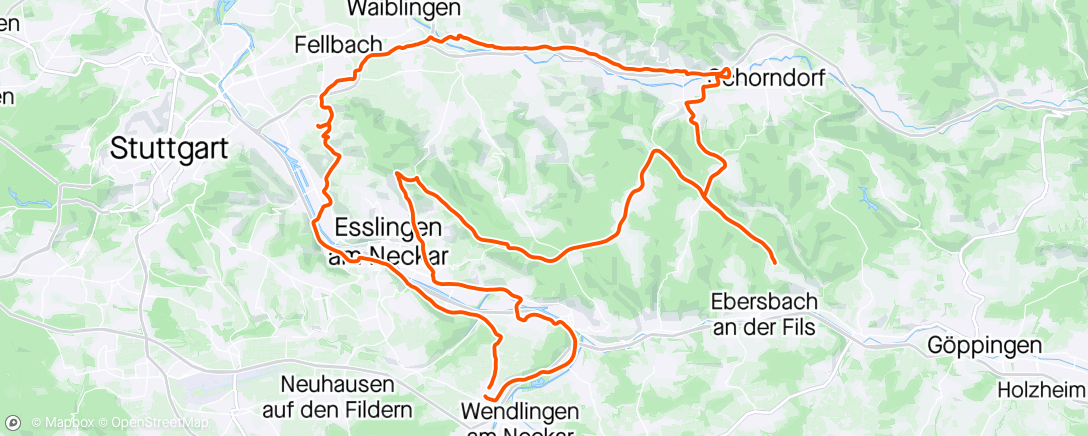Map of the activity, TBU-Training mit dem Winter-Esel