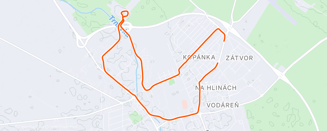 Карта физической активности (Morning Run)