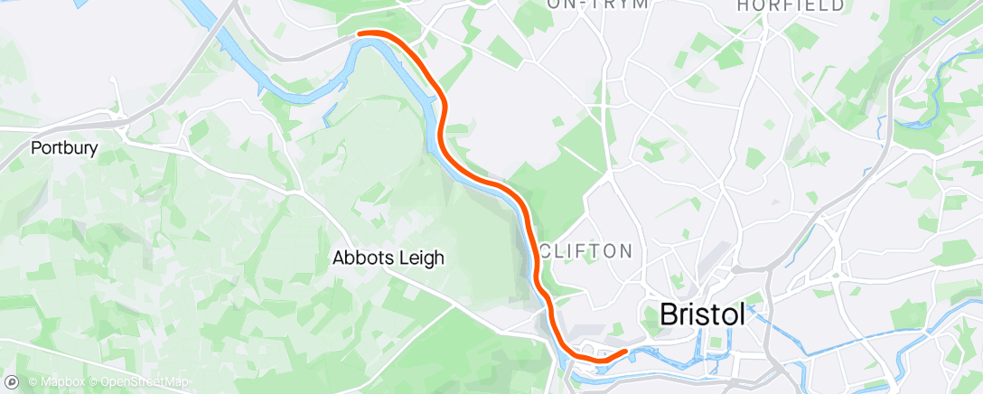 Map of the activity, Portway with CC