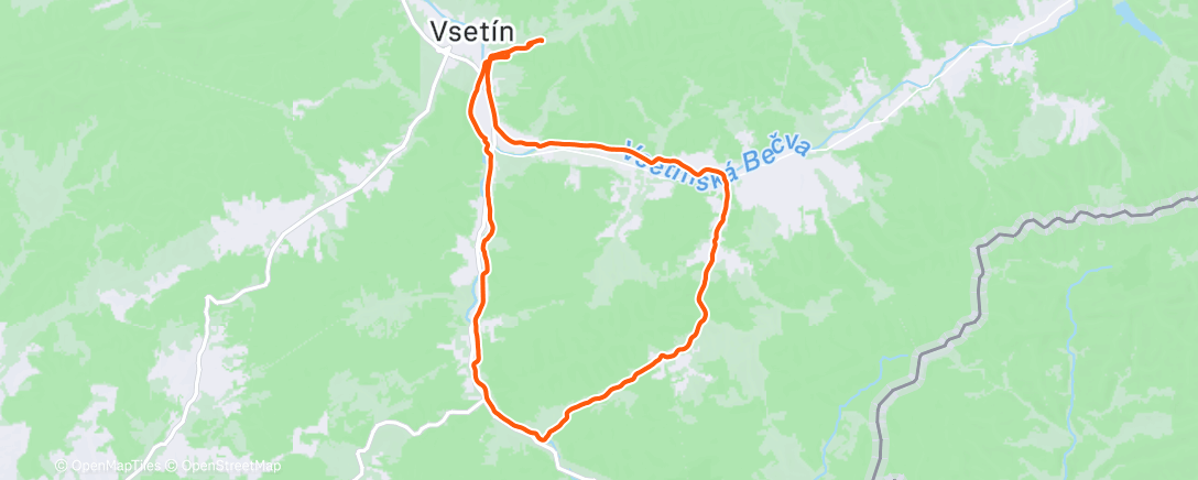 Карта физической активности (Afternoon Ride)