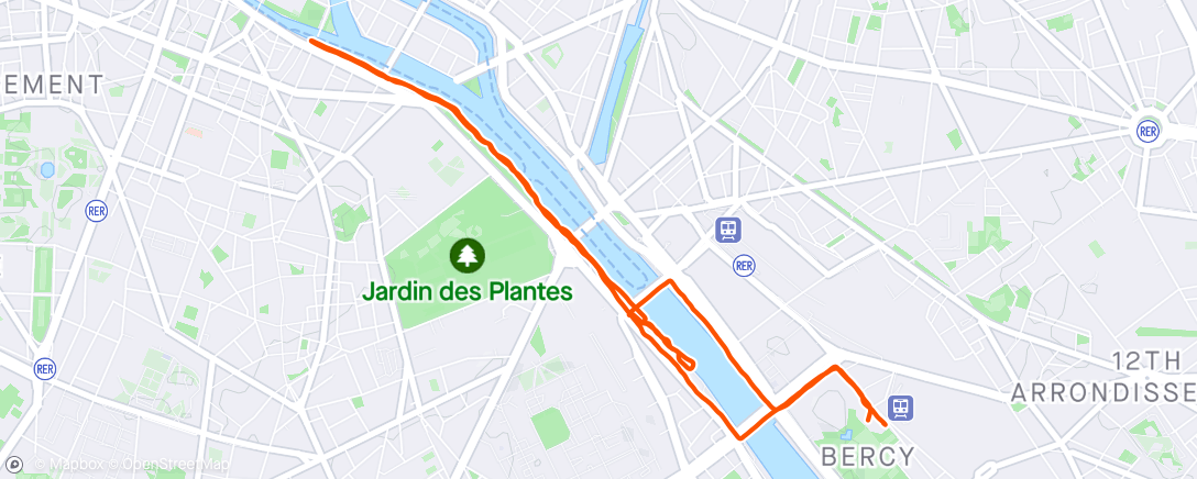 Map of the activity, La Seine
