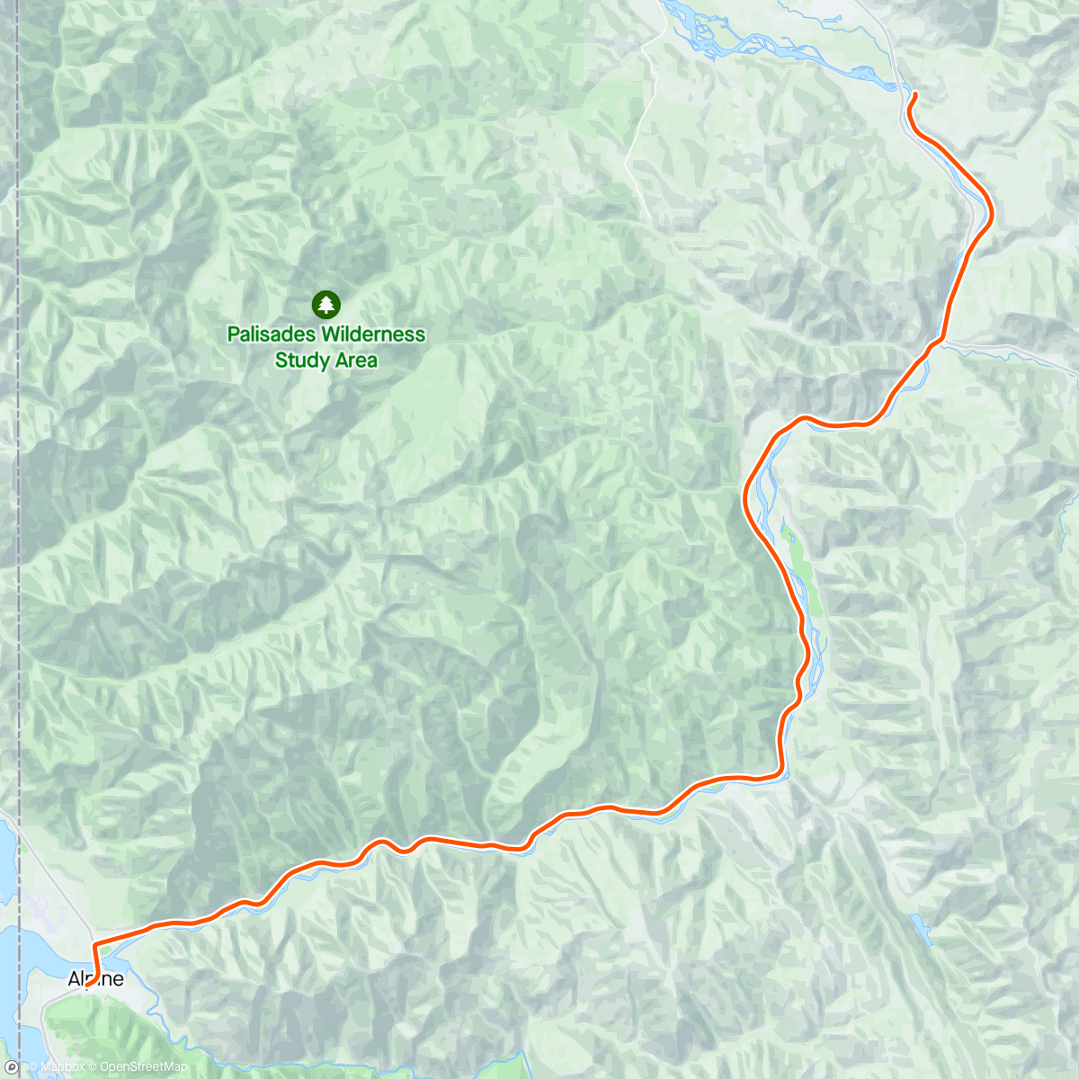 Map of the activity, ROUVY - Snake River Canyon | Wyoming | USA