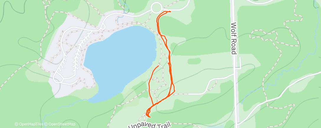 Map of the activity, Christmas afternoon stroll