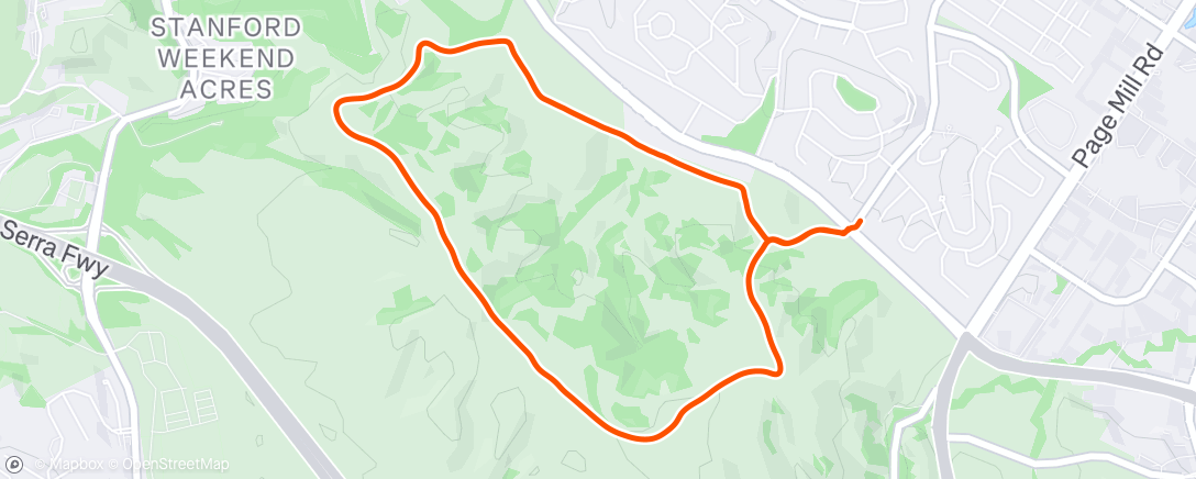 Map of the activity, Morning Hike