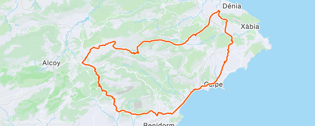 Map of the activity, Wielersport