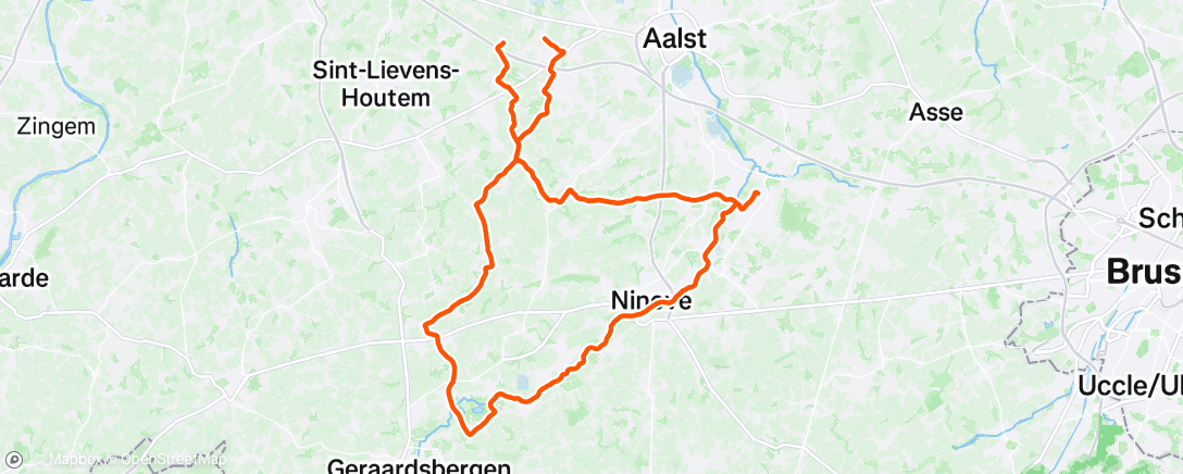 Map of the activity, Morning Ride