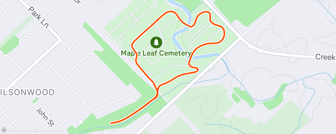 Map of the activity, Lunch Walk