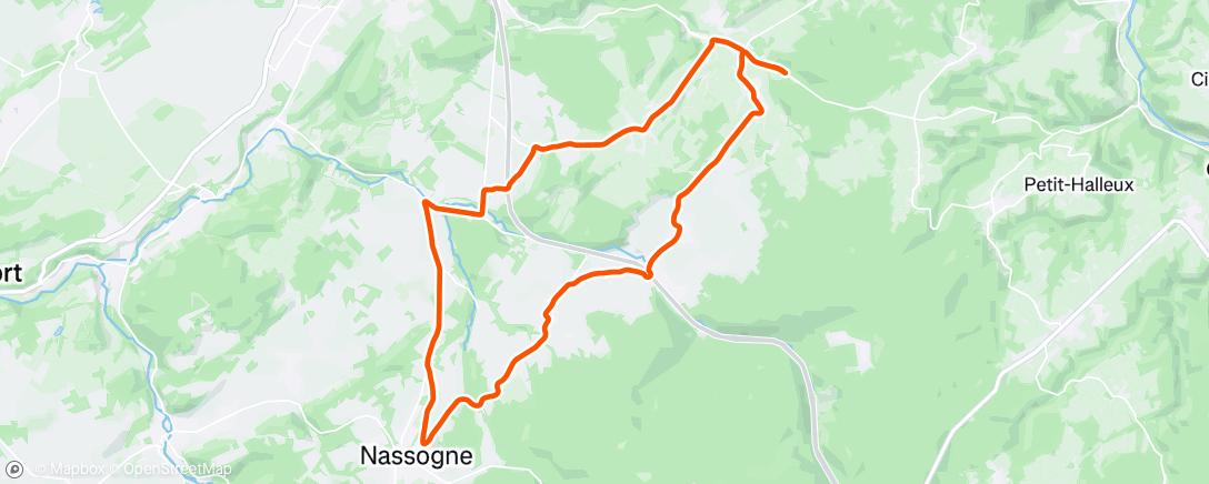 Map of the activity, Sortie vélo dans l'après-midi