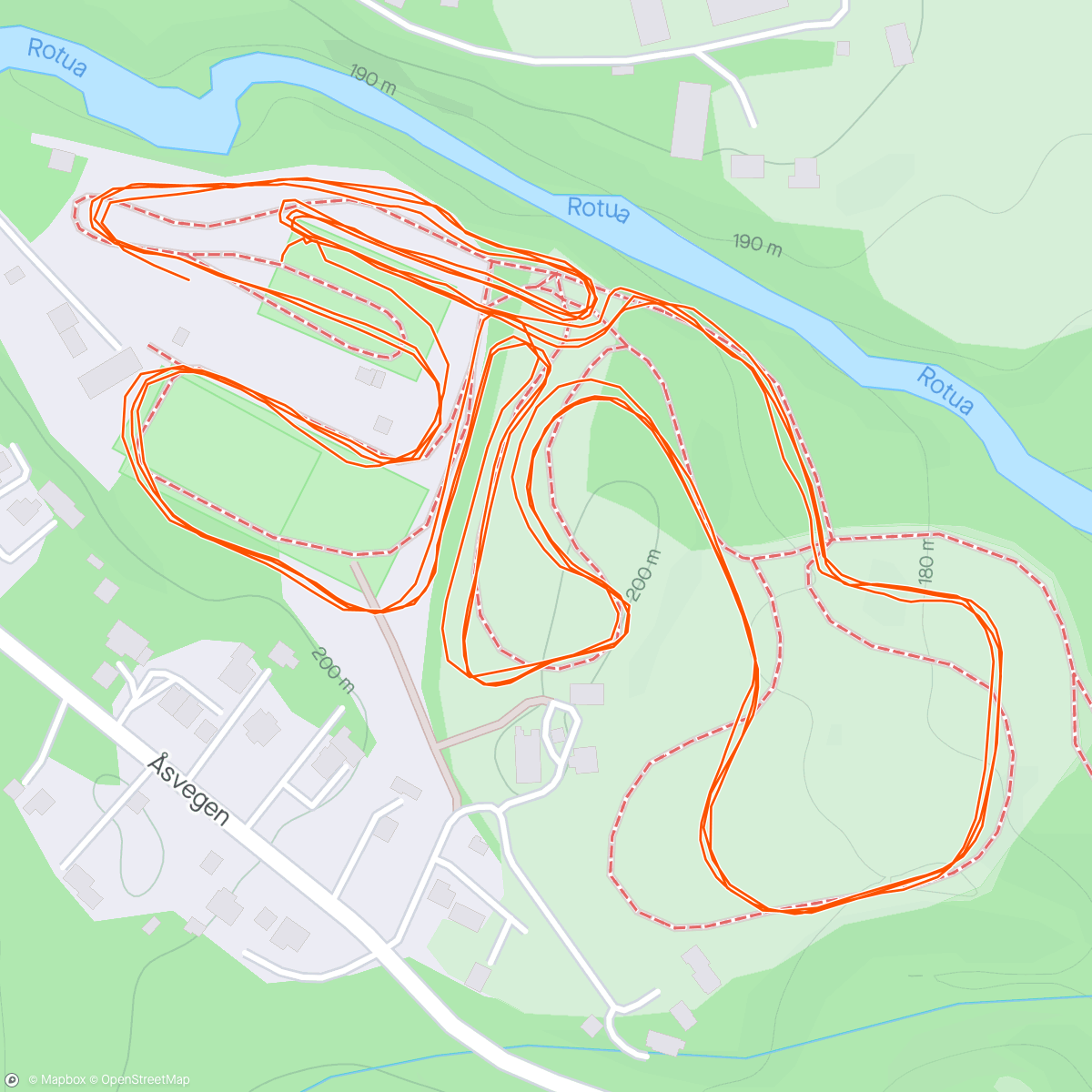 Map of the activity, Posten mesterskap på ski
