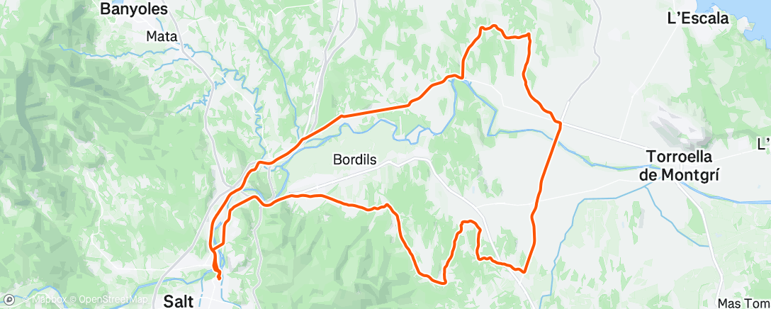 Map of the activity, Morning Ride