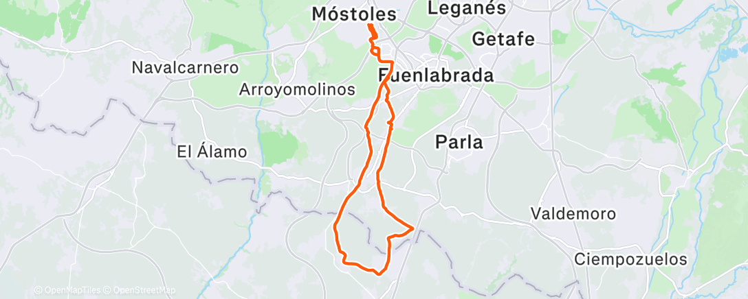 Map of the activity, Pisteando