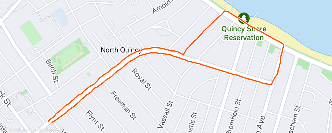 Map of the activity, Evening Walk