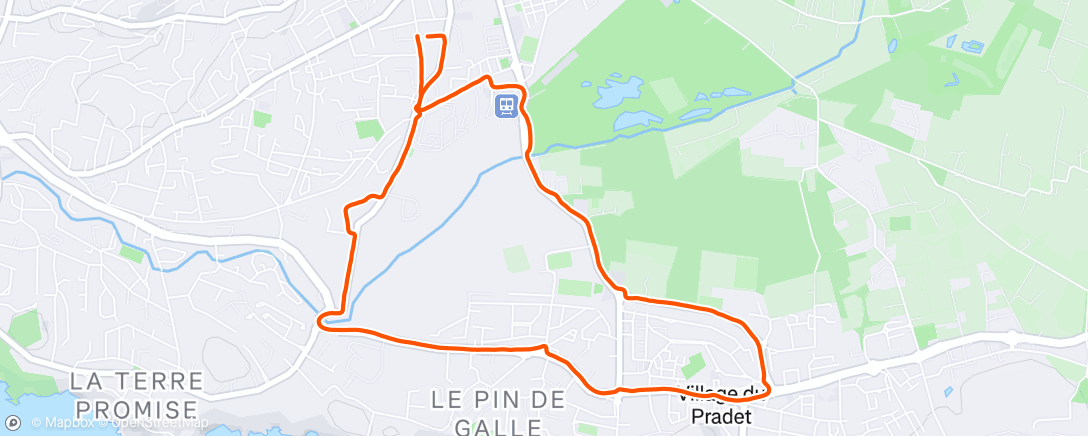 Map of the activity, #24.152 🏃🏽‍♂️reprise tranquille pour voir comment se comporte le genou. Bonnes sensations 🙂