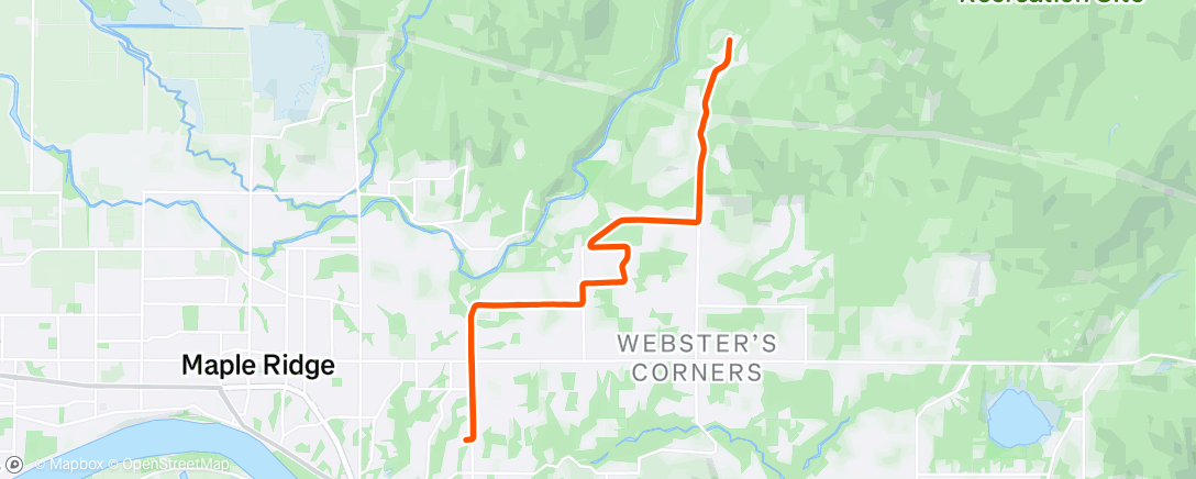 Map of the activity, Evening  cruise