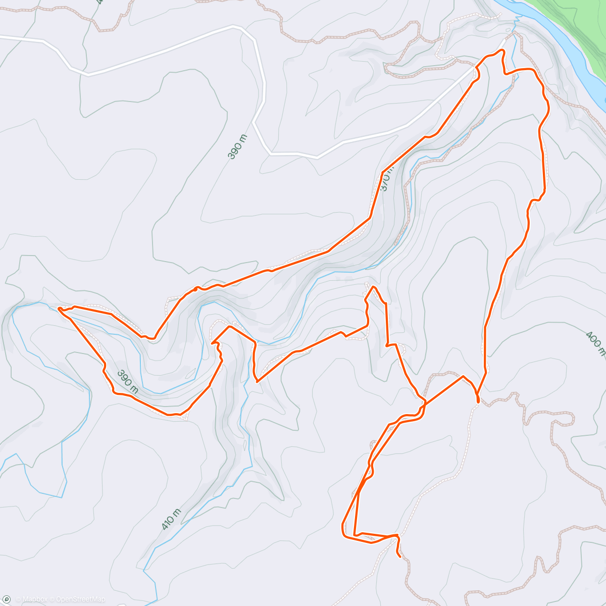Map of the activity, Colorado Bend State Park