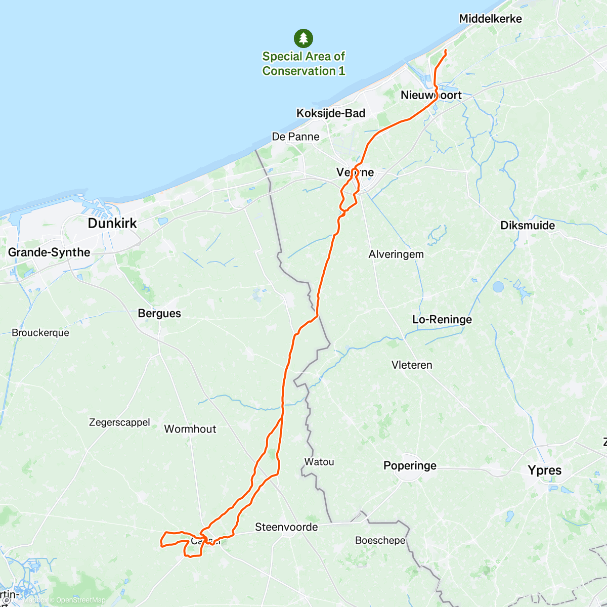 Map of the activity, Geen ballonnen als we hier gas geven
