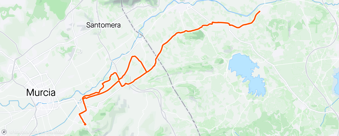 Mappa dell'attività Pedalada vespertina