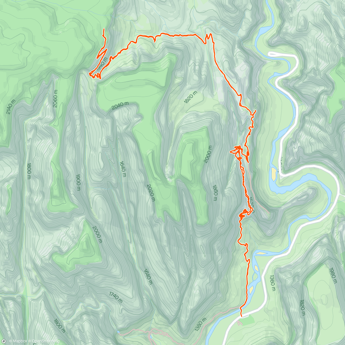 Map of the activity, Zion National Park