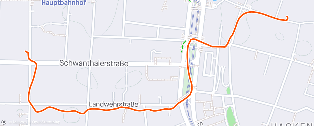 Mapa de la actividad, Nachtspaziergang