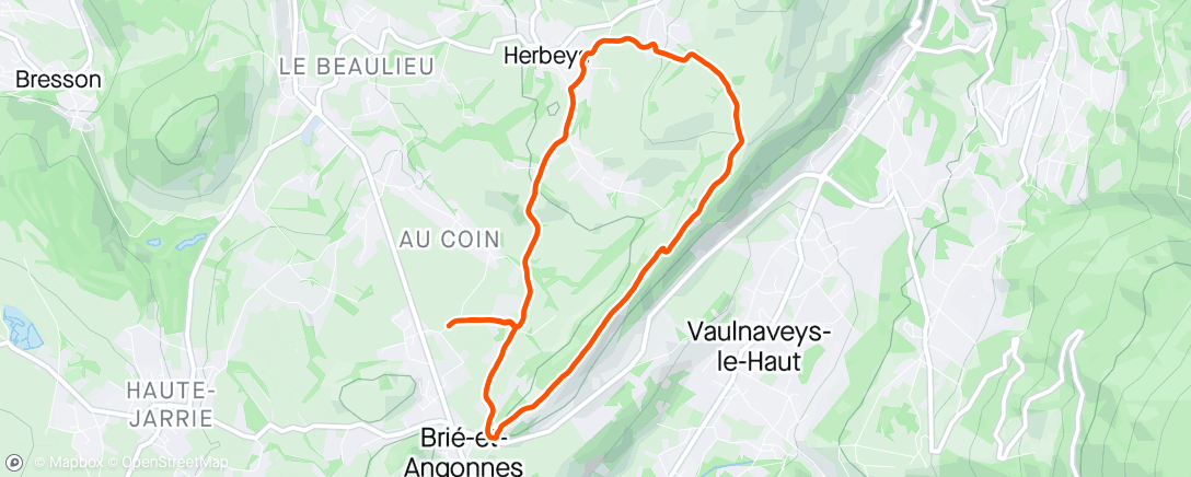 Mappa dell'attività Cross du Pain 2024, 10km