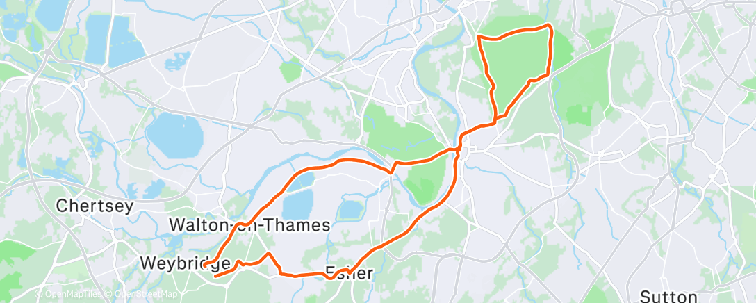 Map of the activity, Morning Ride