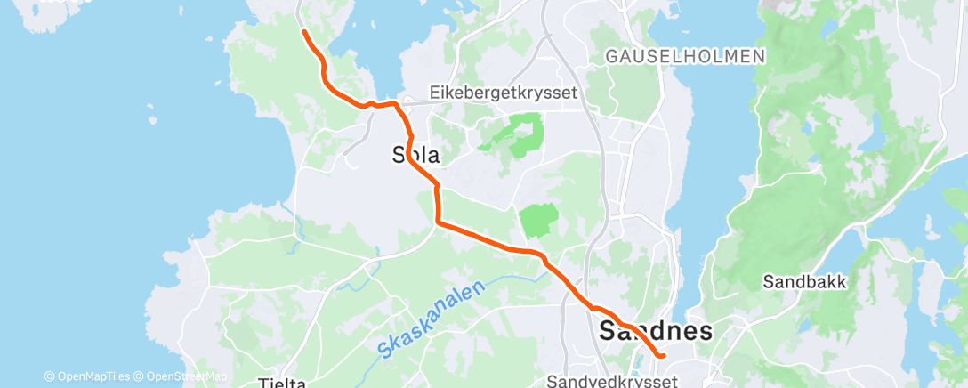 Map of the activity, Afternoon E-Bike Ride