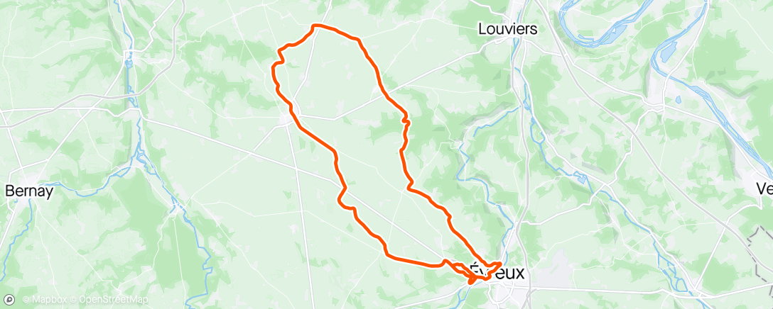 Mappa dell'attività Sortie vélo dans l'après-midi