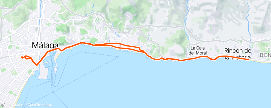 Map of the activity, ⛅ Málaga, Andalucía Morning Ride