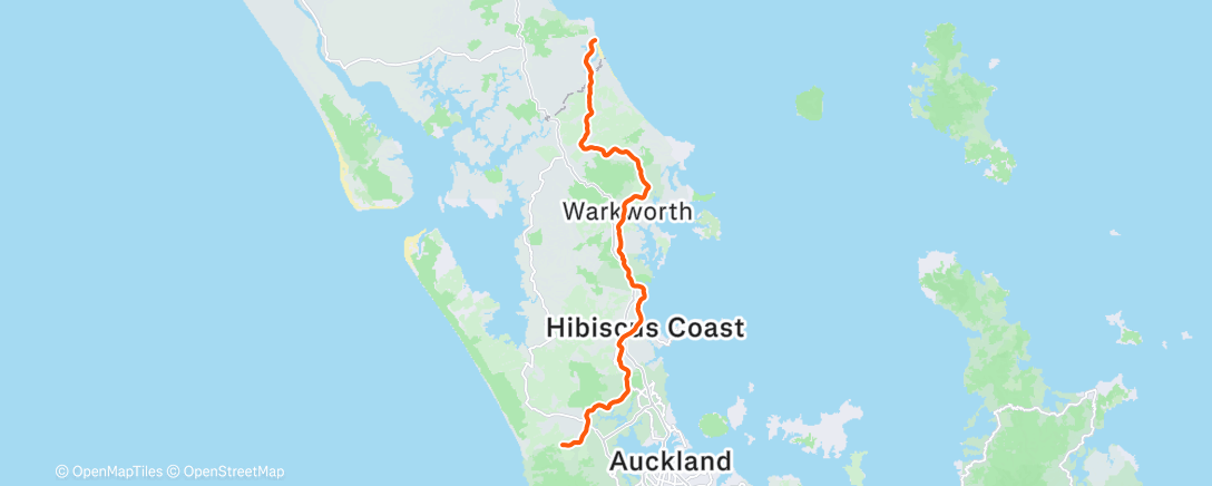 Map of the activity, Morning Ride