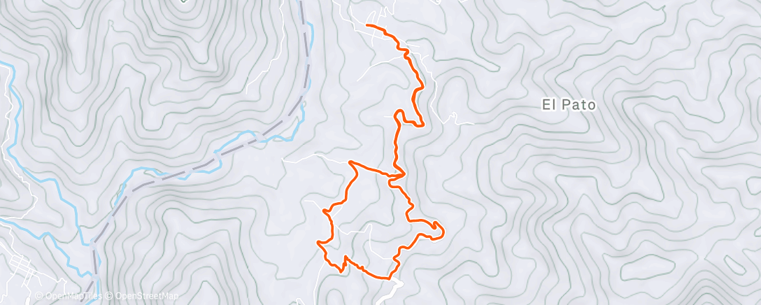 Карта физической активности (Vda. Llano Buco)