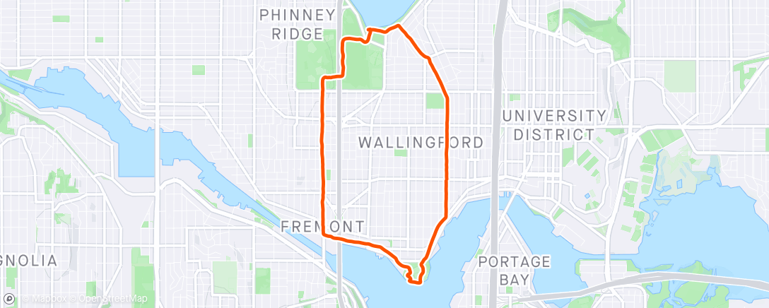Map of the activity, Morning Run with Dan Cooper-Two Lake Loop