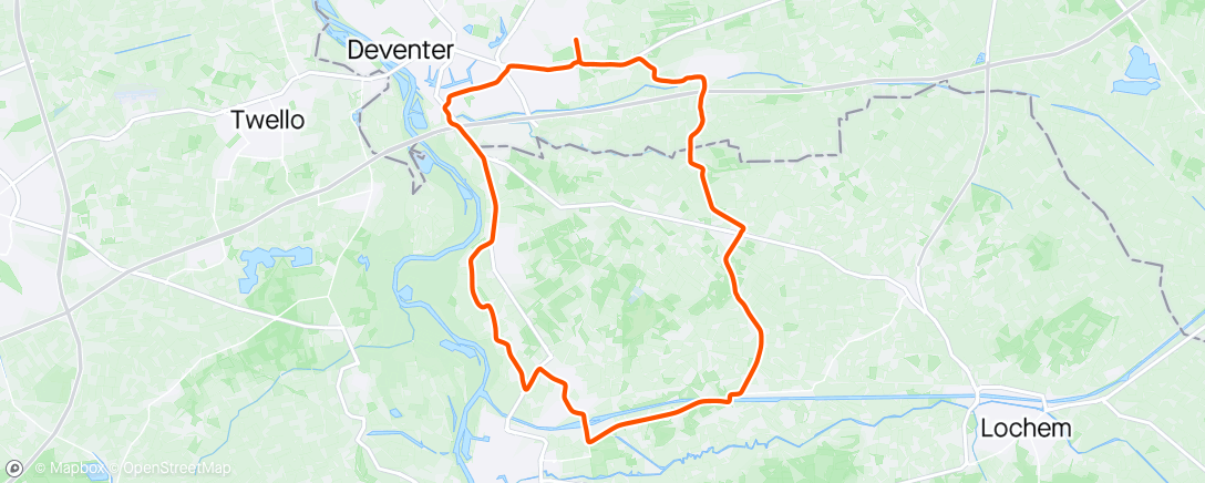 Map of the activity, Uitrijden AGR.