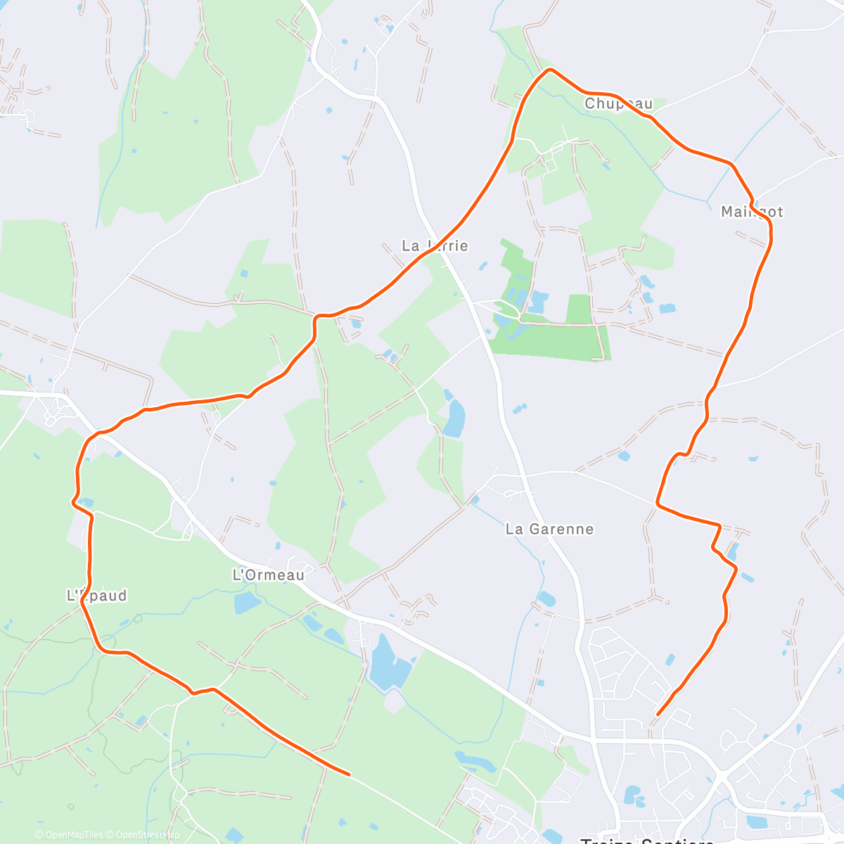 Map of the activity, J27 - Jog+🎧🎶